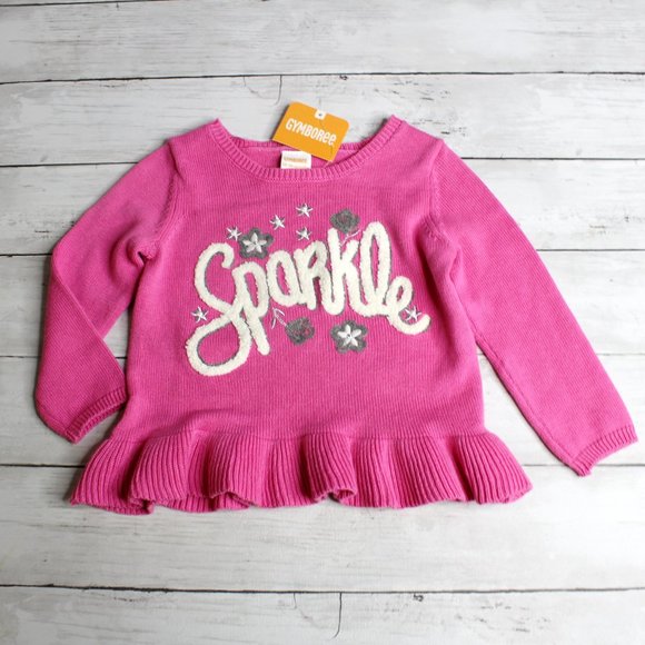 Gymboree Baby Girls Tunic Sweater Size 12-18 Months Sparkle Embroidered - Picture 2 of 4